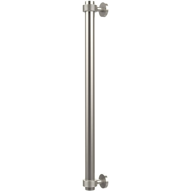 Allied Brass 402G-RP-SN 18 Inch Refrigerator Pull with Groovy Accents Satin Nickel Allied Brass 402G-RP-SN 18 Inch Refrigerator Pull with Groovy Accents Satin Nickel
